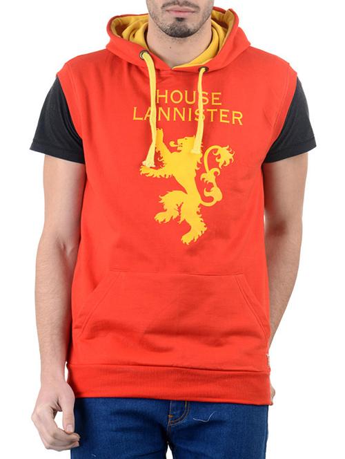 orange cotton printed sweatshirt - 12886033 - Very Small Image - 1