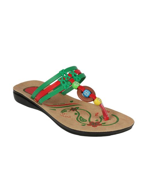beige leatherette slip on sandals - 12886978 - Very Small Image - 1