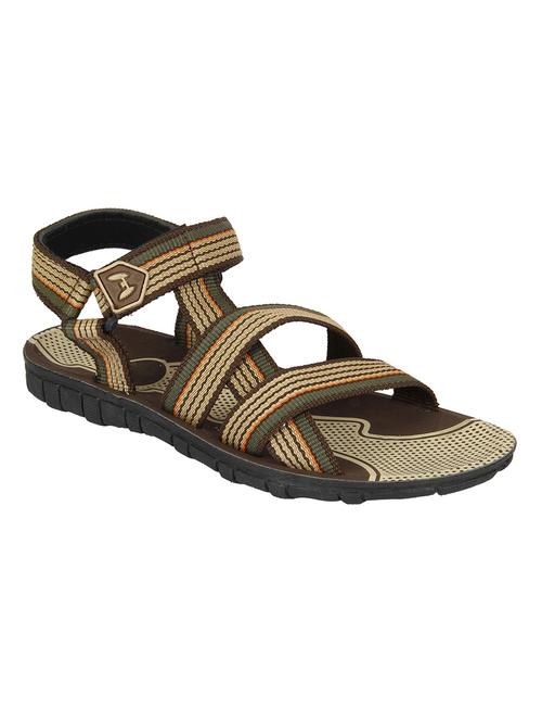 beige canvas back strap floaters - 12887036 - Very Small Image - 1