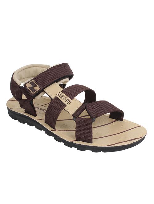 beige canvas back strap floaters - 12887052 - Very Small Image - 1