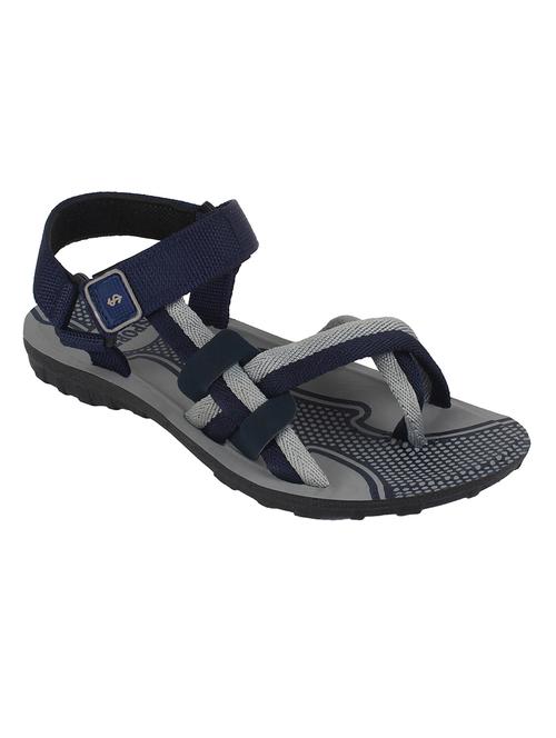 grey canvas back strap floaters - 12887069 - Very Small Image - 1