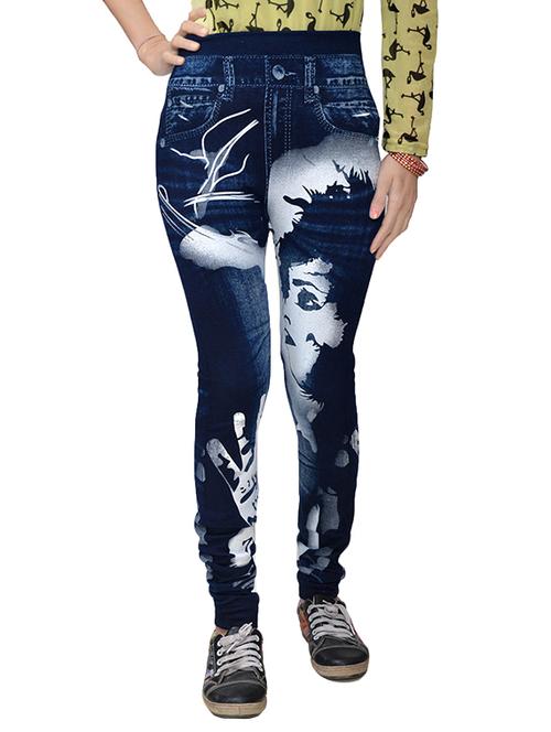 blue cotton jeggings - 12888114 - Very Small Image - 1