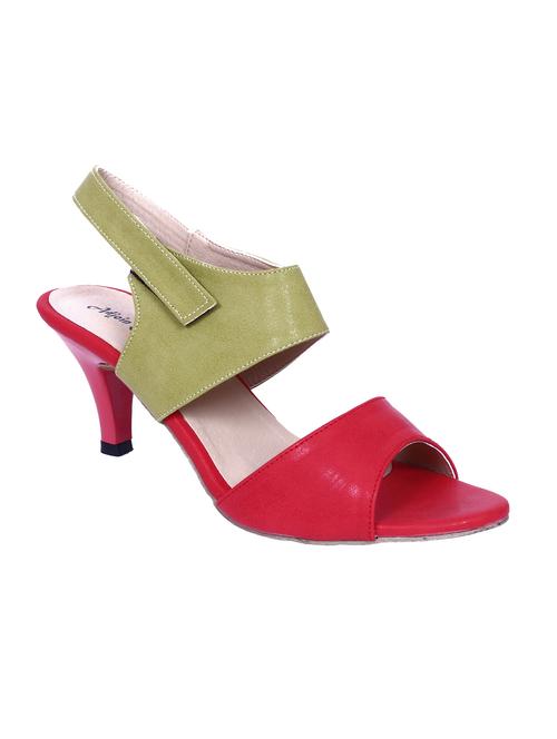 red patent leather back strap sandals - 12888282 - Very Small Image - 1