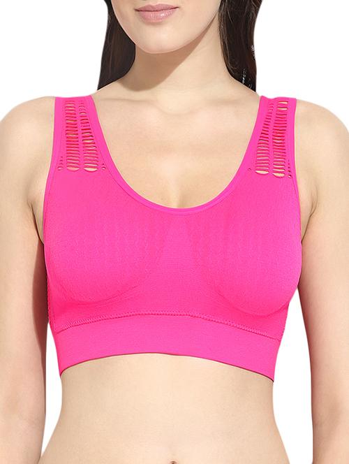 cut out detail solid bra - 12888479 - Very Small Image - 1