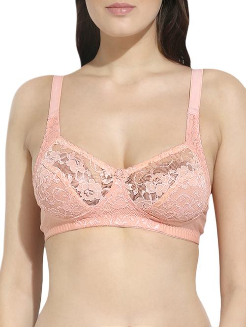 floral patch lace detail bra - 12888489 - Very Small Image - 1