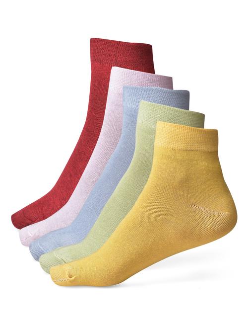 set of 5 multi colored cotton pair of socks - 1288888 - Very Small Image - 1