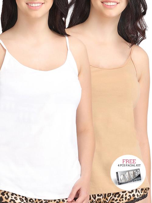 set of 2 camisoles with free facial kit - 12889225 - Very Small Image - 1