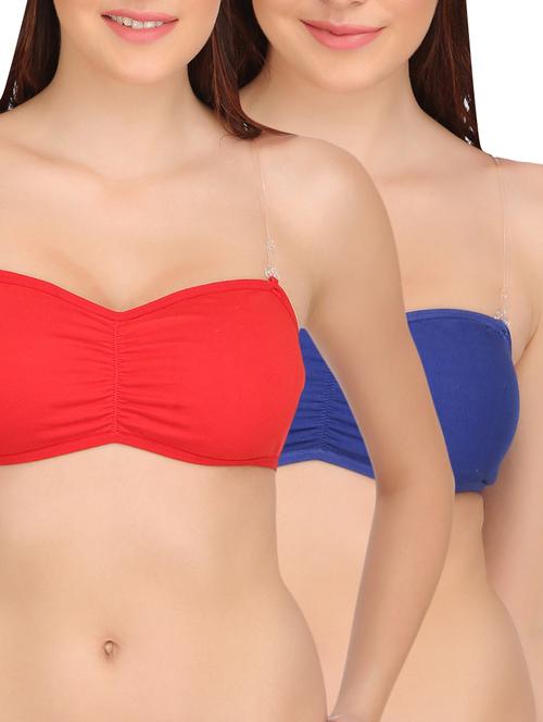 multicolored cotton tube bra set - 12893674 - Very Small Image - 1
