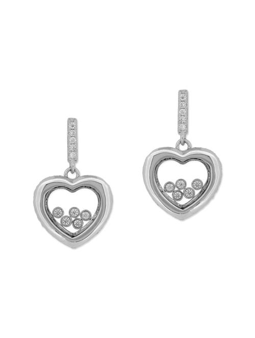 white silver drop earrings - 12893904 - Very Small Image - 1