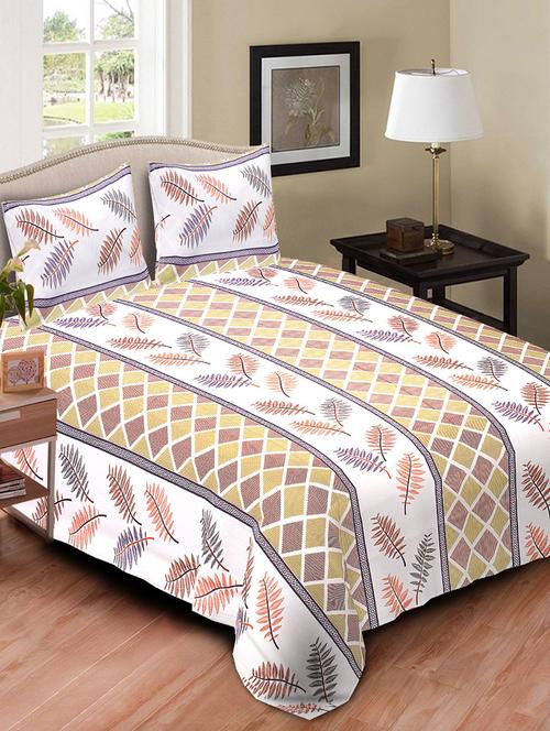 kariba 100% cotton double bedsheet with two pillow covers - 12894538 - Very Small Image - 1