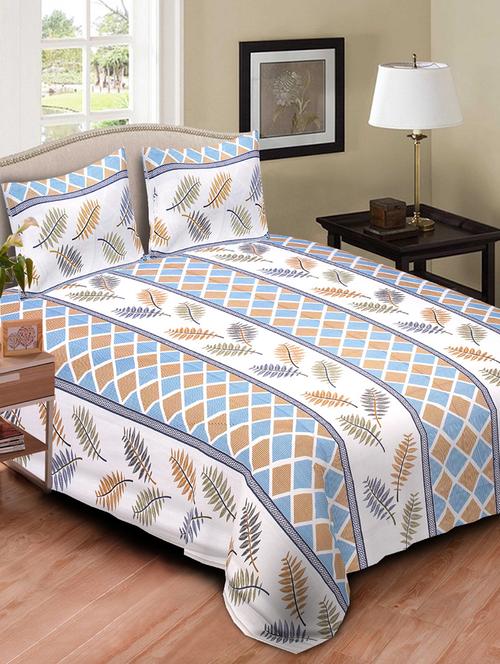 kariba 100% cotton double bedsheet with two pillow covers - 12894539 - Very Small Image - 1
