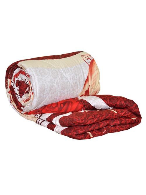 kariba 100% cotton brown floral single comforter. - 12894545 - Very Small Image - 1