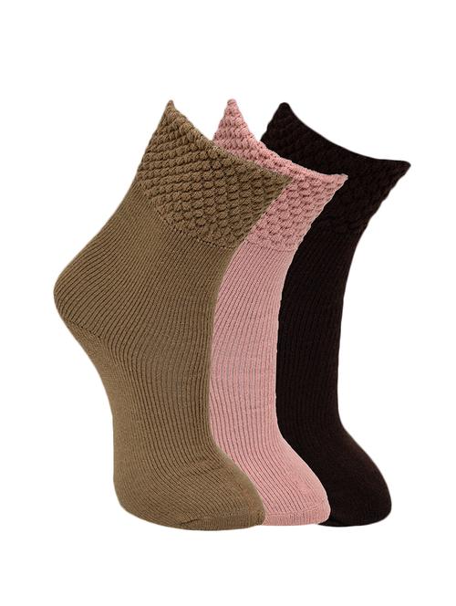 marc 3 pair woolen socks - 12895065 - Very Small Image - 1