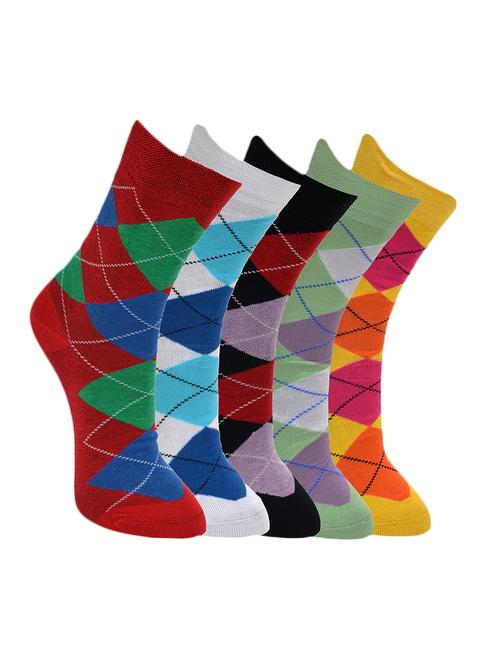 set of 5 multi colored pair of socks - 12895066 - Very Small Image - 1