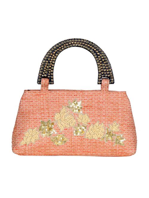 orange jute handbag - 12895133 - Very Small Image - 1