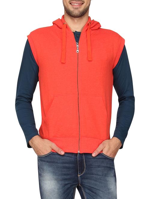 red cotton sweatshirt - 12895687 - Very Small Image - 1