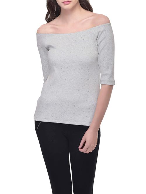 off shoulder knitted top - 12903815 - Very Small Image - 1