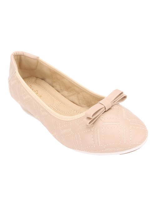 beige leather slip on ballerina - 12904305 - Very Small Image - 1