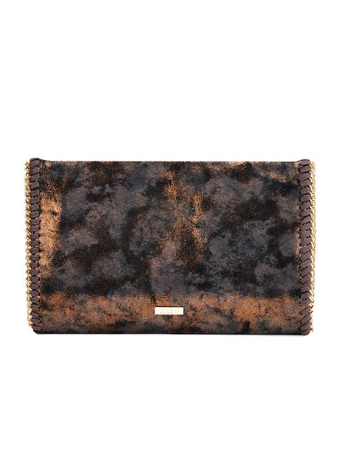 brown leatherette clutch - 12904885 - Very Small Image - 1