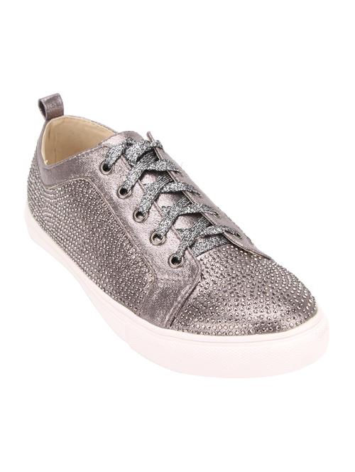 pewter lace-up sneaker - 12906203 - Very Small Image - 1
