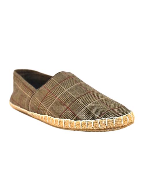 brown canvas slip on espadrilles - 12906363 - Very Small Image - 1