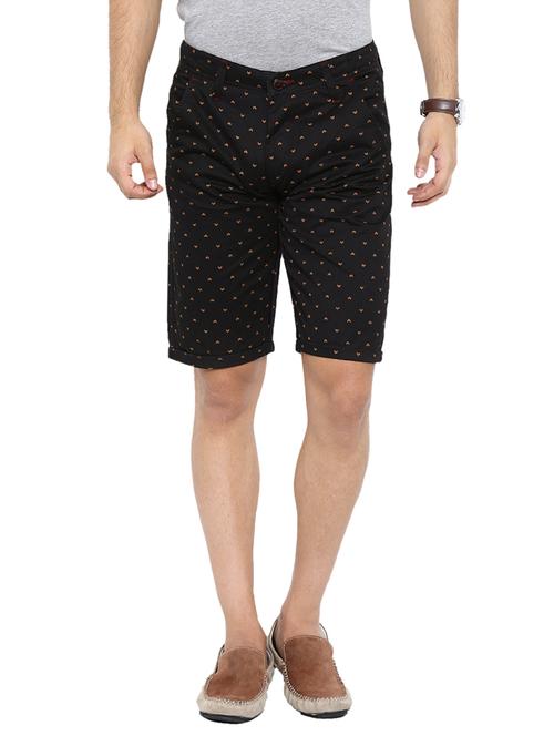 black cotton printed short - 12906492 - Very Small Image - 1