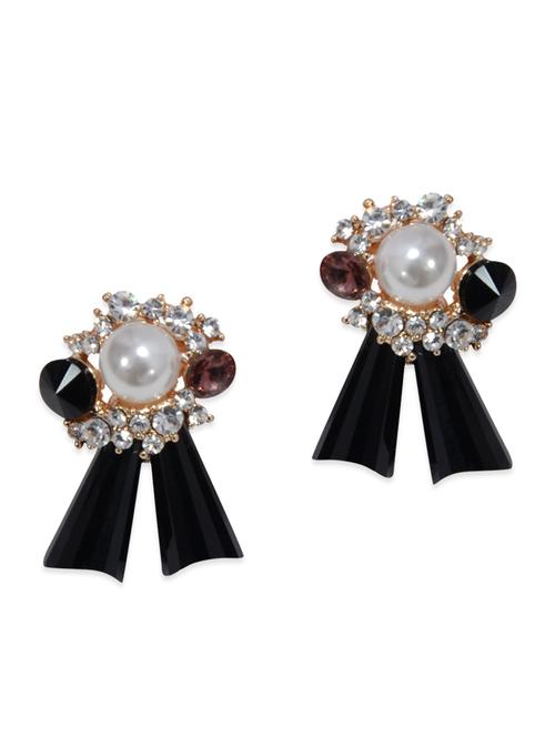 black brass studs earrings - 12906822 - Very Small Image - 1