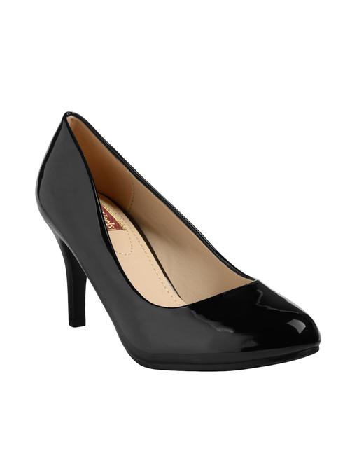 black patent leather slip on pumps - 12907913 - Very Small Image - 1