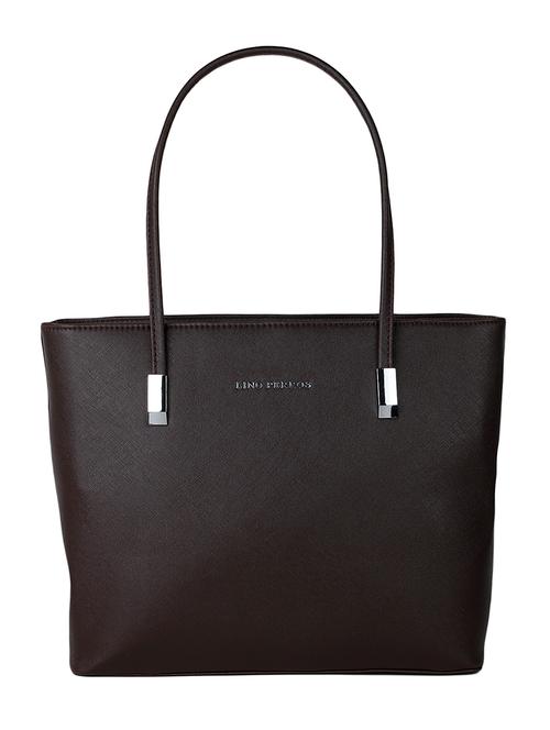 dark brown leatherette handbag - 12909878 - Very Small Image - 1