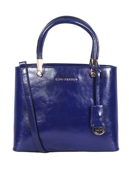blue leatherette handbag - 12909927 - Very Small Image - 1