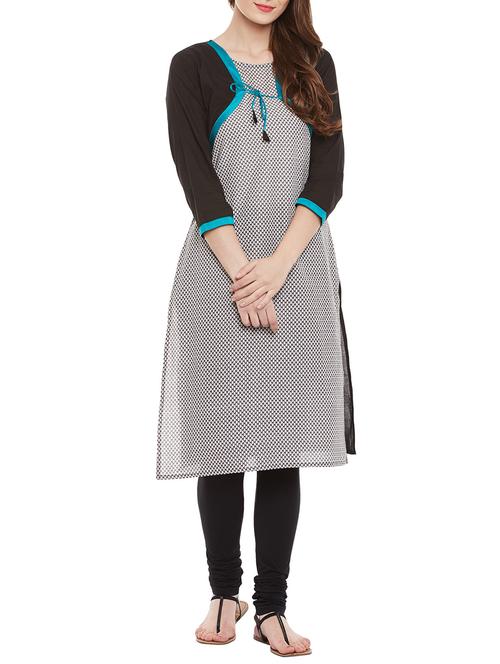 azira monochrome straight kurta - 12911724 - Very Small Image - 1