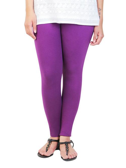 purple cotton leggings - 12911998 - Very Small Image - 1