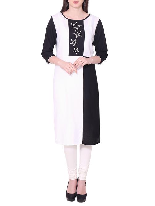 straight embroidered kurta - 12912730 - Very Small Image - 1