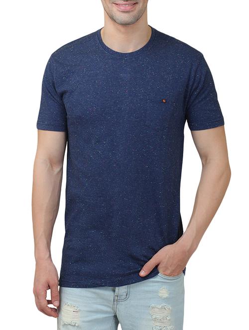 dark blue cotton tshirt - 12913086 - Very Small Image - 1