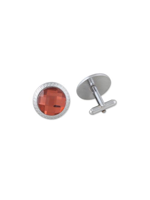 orange metal cufflink - 12913529 - Very Small Image - 1