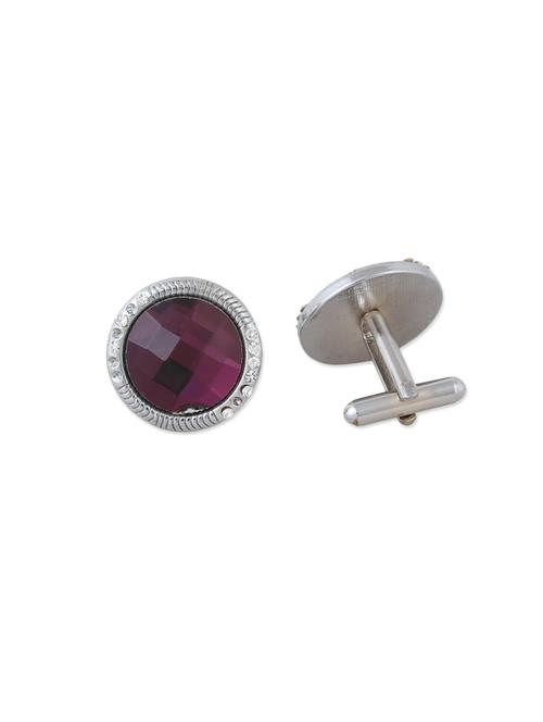 purple metal cufflink - 12913530 - Very Small Image - 1