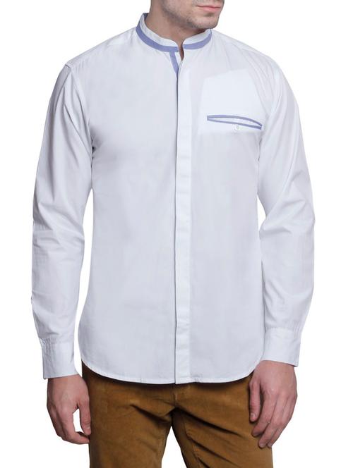 white cotton casual shirt - 12913598 - Very Small Image - 1