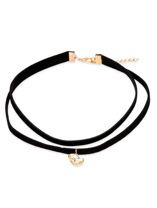 Diva Walk Black Fabric Choker - 12913648 - Very Small Image - 1