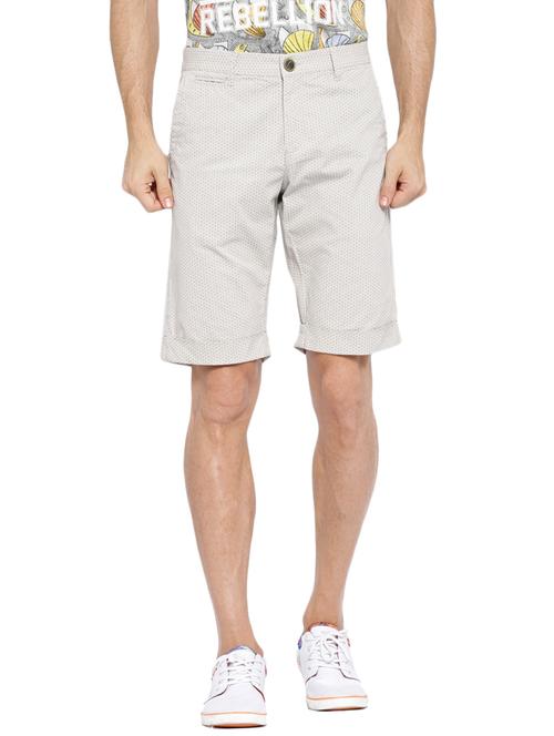 white cotton printed short - 12914487 - Very Small Image - 1