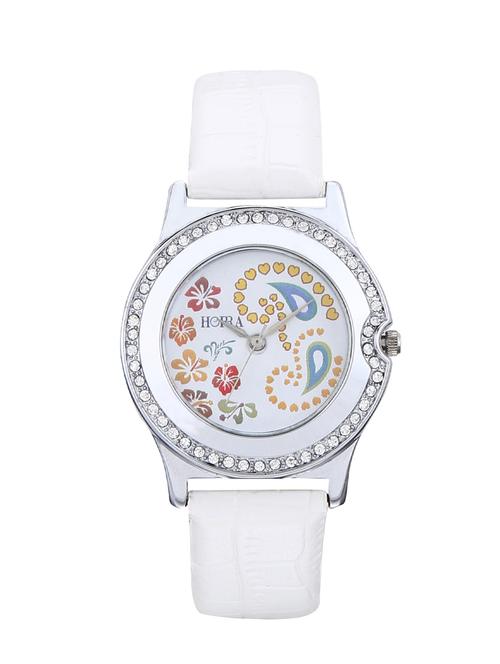horra analogue white dial watch for women-hr816flw026 - 12914753 - Very Small Image - 1