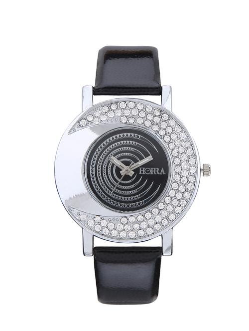 horra analog black dial women's watch - hr816flbk049 - 12914757 - Very Small Image - 1