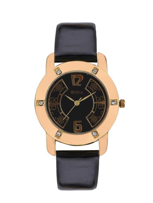 horra analogue black dial watch for women-hr816flbk031 - 12914765 - Very Small Image - 1