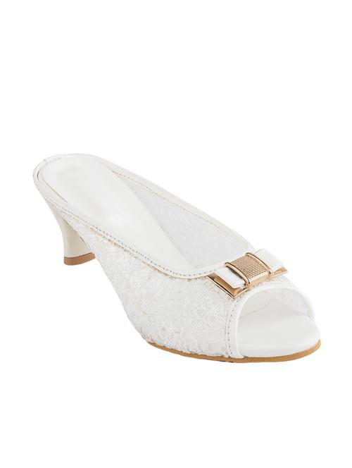 white leather slip on sandals - 12916617 - Very Small Image - 1