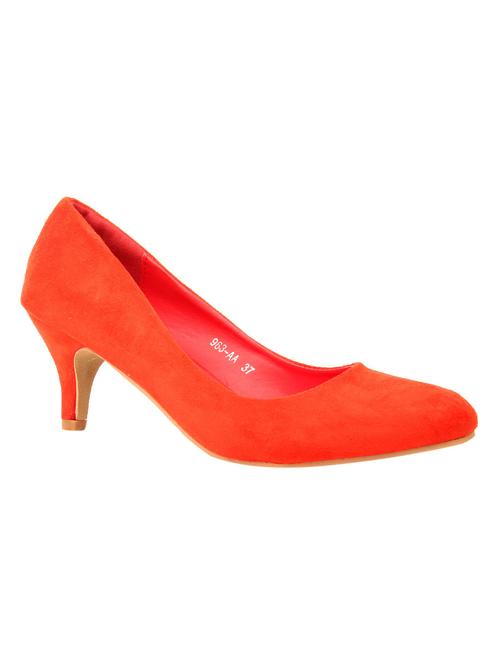 orange suede slip on pumps - 12916685 - Very Small Image - 1