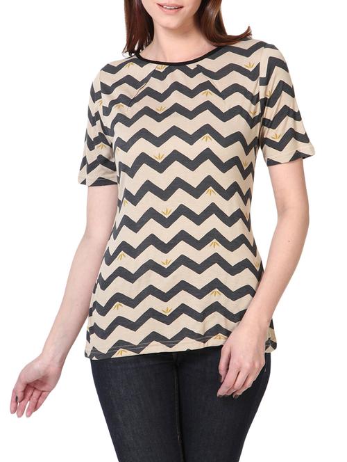 beige cotton regular top - 12917478 - Very Small Image - 1