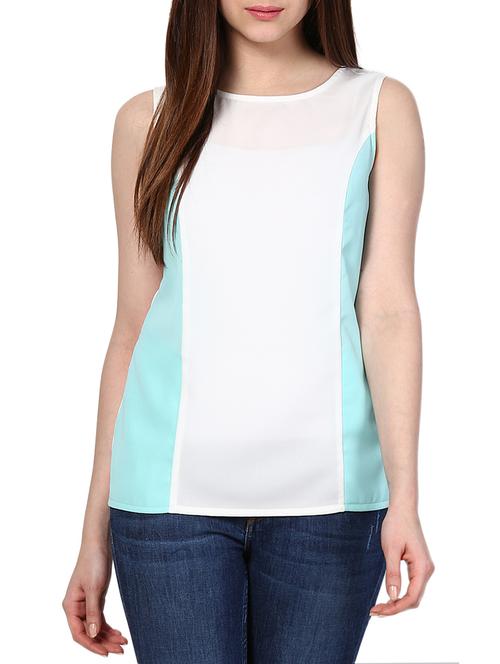 white polyester regular top - 12917498 - Very Small Image - 1