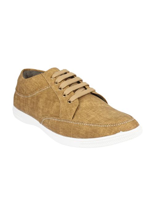 beige canvas lace up shoes - 12919905 - Very Small Image - 1