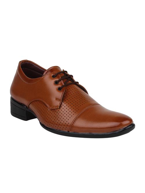 tan leather lace up derby - 12919914 - Very Small Image - 1