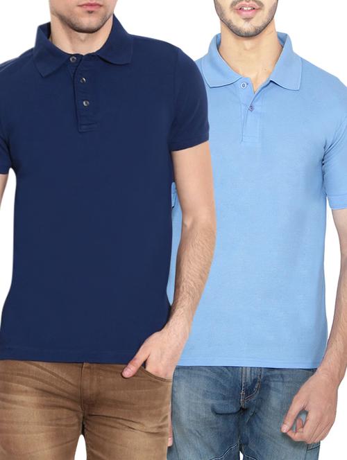 blue set of 2 polyester t-shirt - 12921292 - Very Small Image - 1