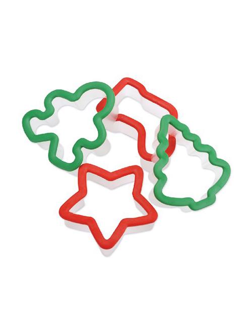grippy cookie cutter set 4/pkg-holiday - 12921811 - Very Small Image - 1